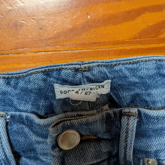 Good American Always Fits Good Classic Straight Jeans Sz 4/27 - Picture 4 of 5